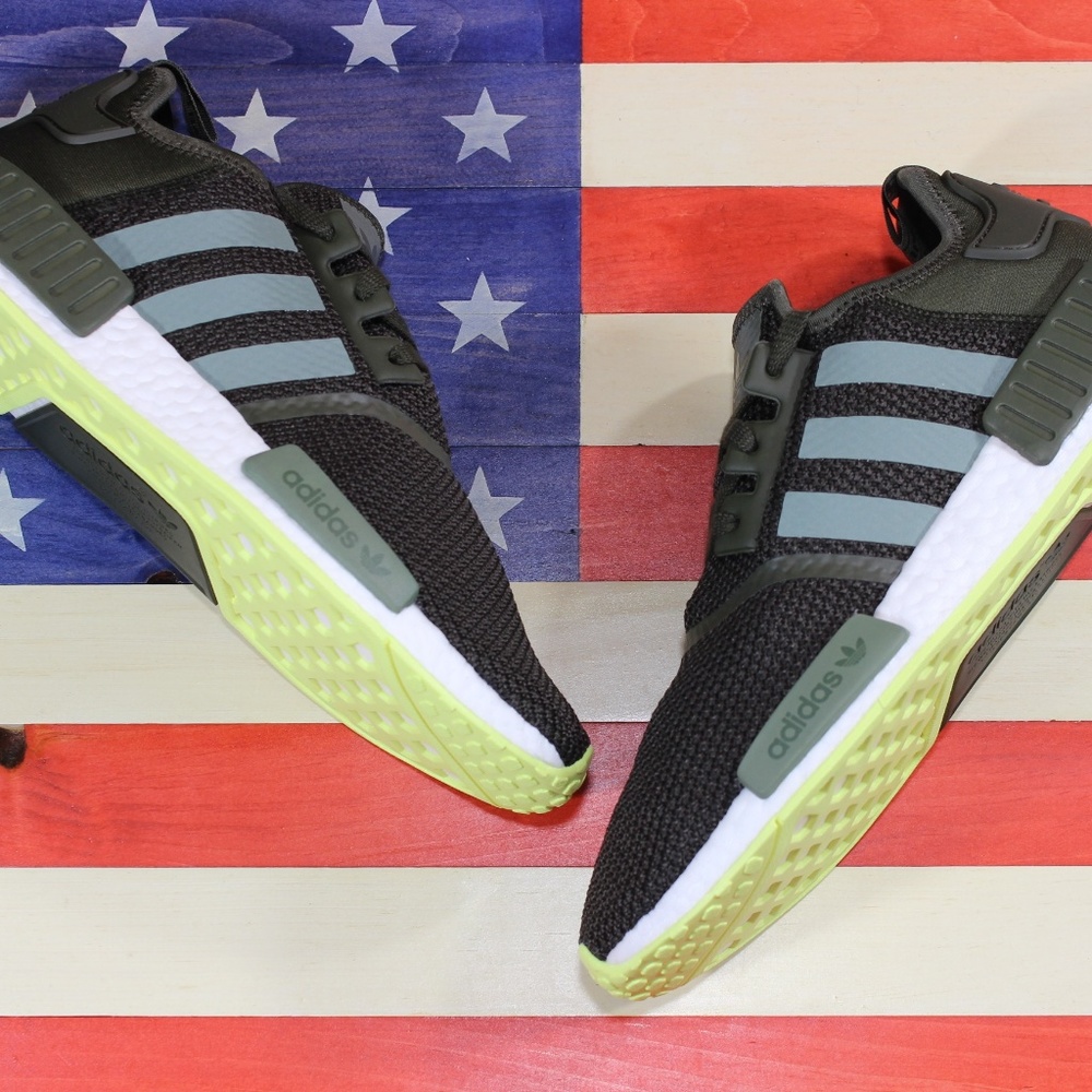Adidas NMD R1 Boost Mens Running Shoe Green CQ2414 - Picture 5 of 8